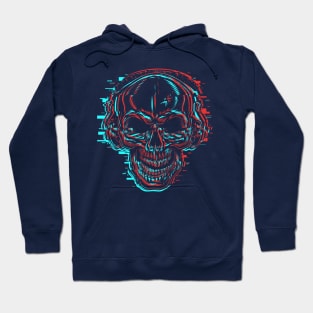 skull glitch Hoodie